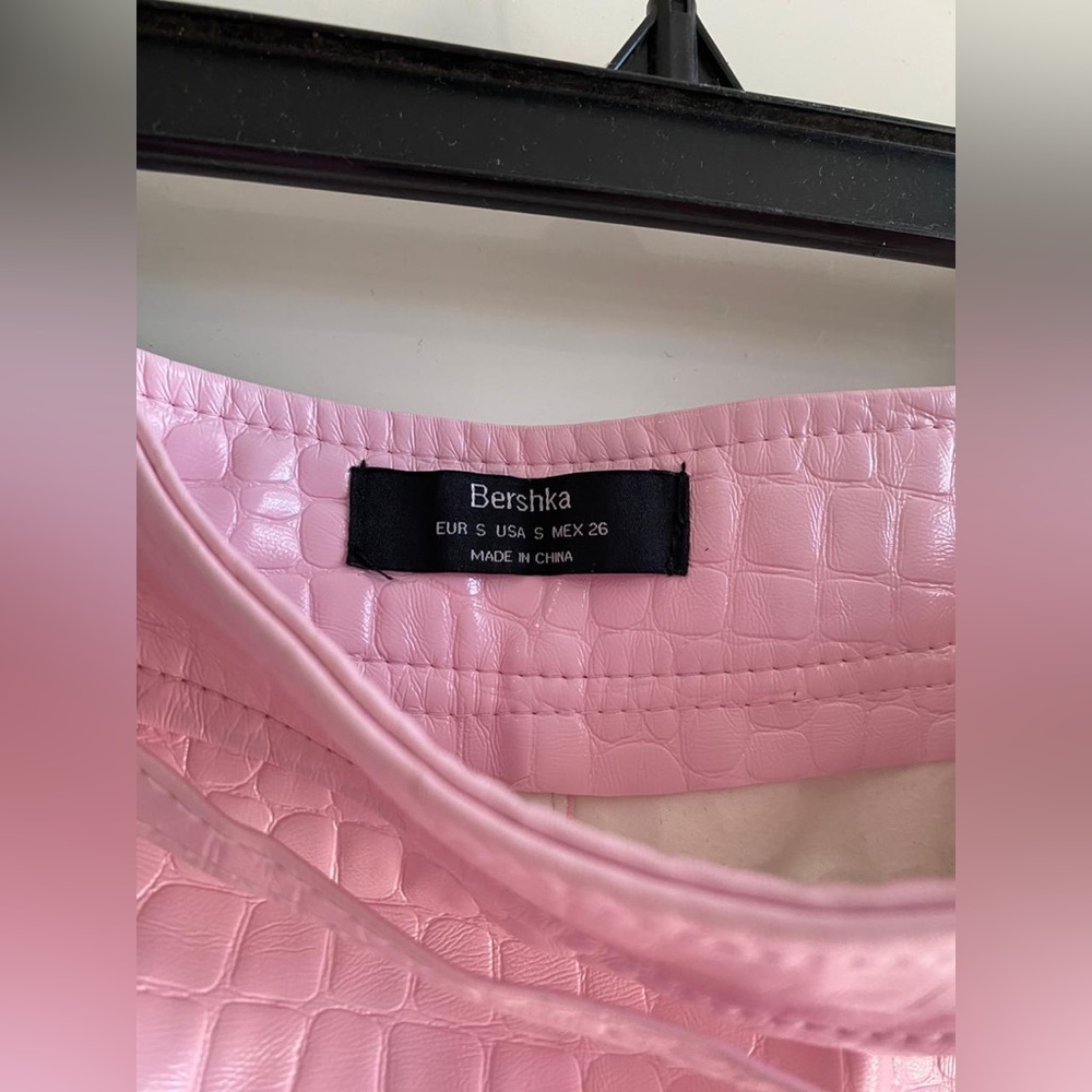 Beautiful pink mini skirt vinipiel💓